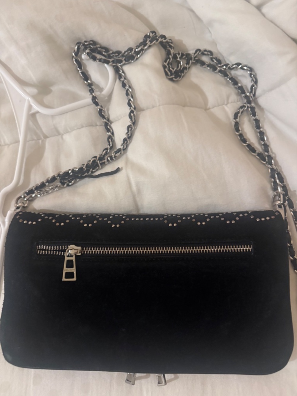 Zadig & Voltaire Rock Studded Suede Bag - Picture 5 of 5